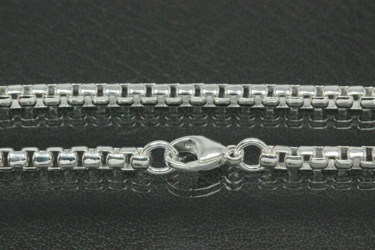 Caribbean chain 925/- solid silver with trigger clasp approx. Ø3.30mm