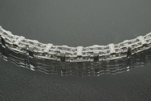 aLEm Collier, Wild Life Kette mit Karabiner 925/- Silber rhodiniert,