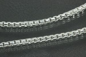 Karibikkette 925/- Silber massiv mit Karabiner ca. Ø3,30mm