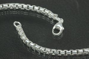 Caribbean chain 925/- solid silver with trigger clasp approx. Ø3.30mm