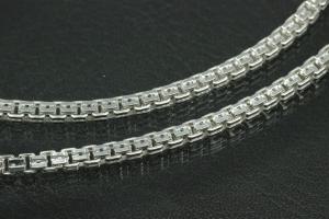 Double prince necklace 925/- solid silver approx. Ø3.10mm with lobster clasp